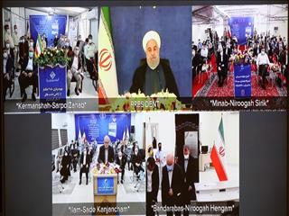 ۵ طرح عظیم حوزه آب و برق در سه استان کشور با فرمان رئیس جمهور افتتاح شد