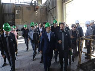 بازدید وزیر اقتصاد از شرکت معدنی و صنعتی گل گهر سیرجان