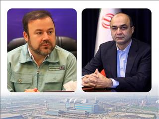 جلسه مدیرعامل فولاد هرمزگان با مدیرعامل بانک ملت