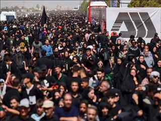 میزبانی موکب گل‌گهر در اربعین از عزاداران حسینی