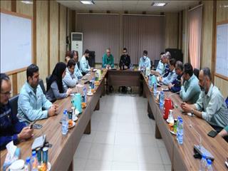 دیدار با مدیر و کارکنان بخش فولادسازی انجام شد