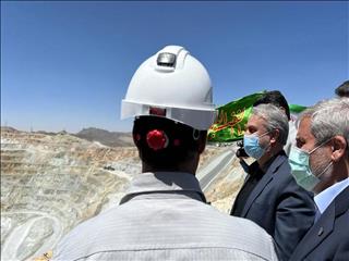 بازدید وزیر صمت از طرح های توسعه مجتمع مس شهر بابک