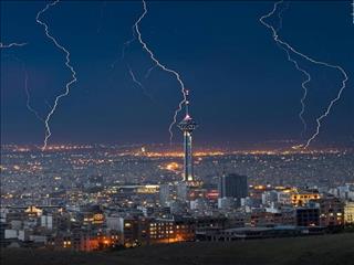 رگبار و رعد و برق در تهران