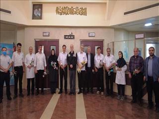 گرامیداشت روز پرستار با حضور مسئولان شهرستان لنجان در بیمارستان شهید مطهری