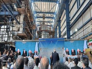 رئیس جمهور واحد گازی ۱۸۳ مگاواتی جدید نیروگاه نکا را افتتاح کرد