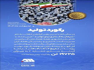 رکورد تولید کارخانه گندله سازی شماره ۲