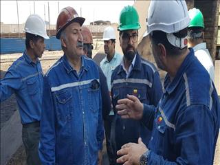 بازدید از واحدهای مختلف انباشت و برداشت بخش مواد اولیه